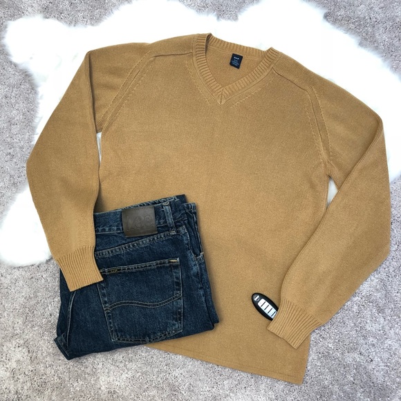 Gap Other - Men’s Gap V-neck Mustard Jumper Pullover EUC sz M